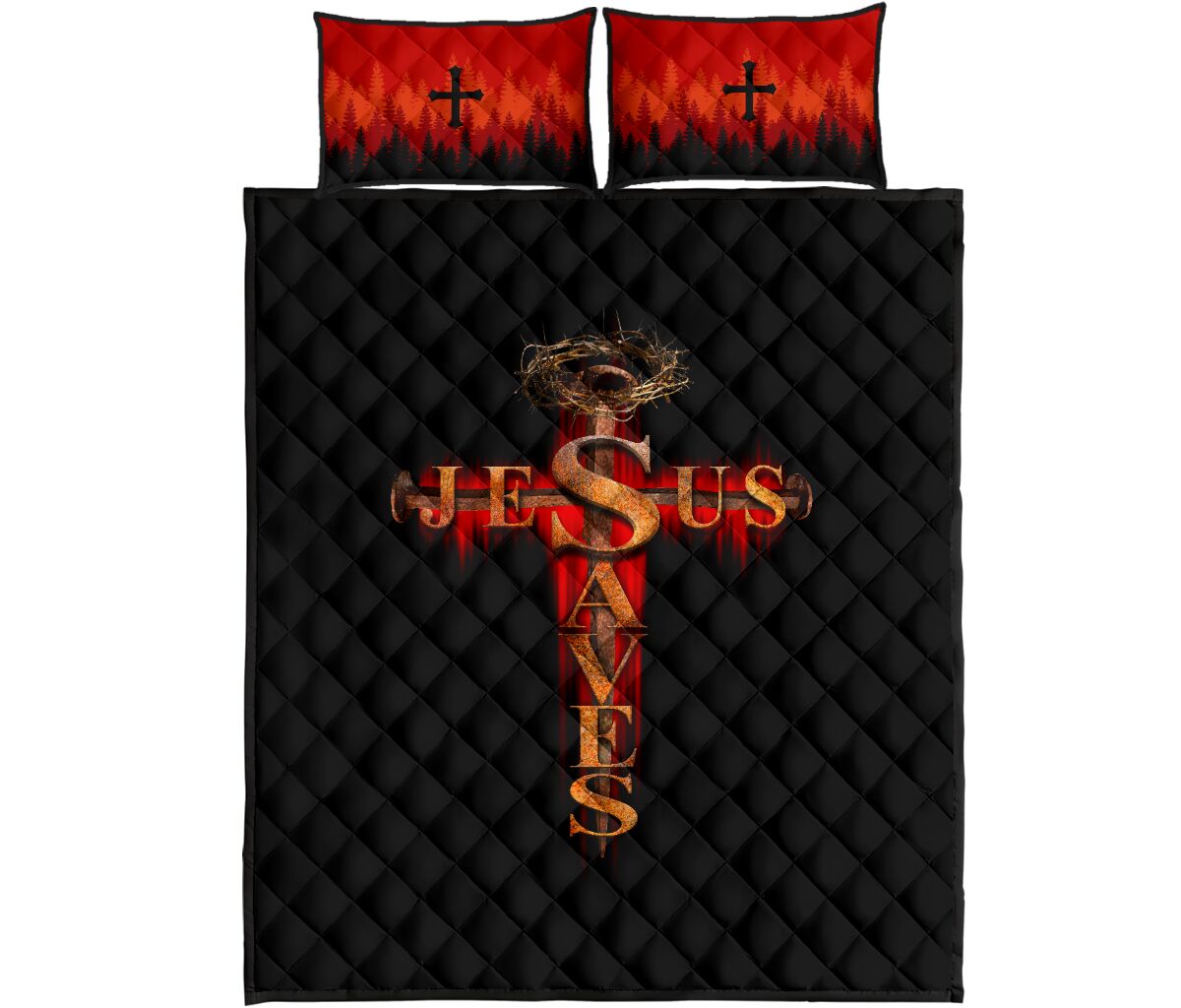 Jesus Saves - Jesus Quilt Bedding Set TA