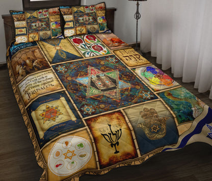 Jewish Star of David Quilt Bedding Set Pi081006S1 - Amaze Style™-Quilt