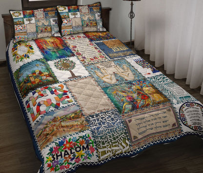 Jewish Quilt Bedding Set MP185S1-Quilt-MP-Twin-Vibe Cosy™