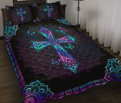 Jesus Cross Quilt Bedding Set TT21052001 HV