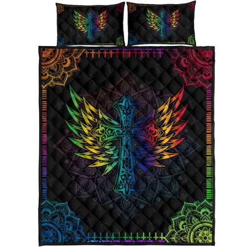 Jesus Cross Quilt Bedding Set TT JJ26052003 - Amaze Style™-Bedding Set