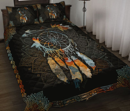 Native American Dreamcatcher Feather Quilt Bedding Set Pi13062002