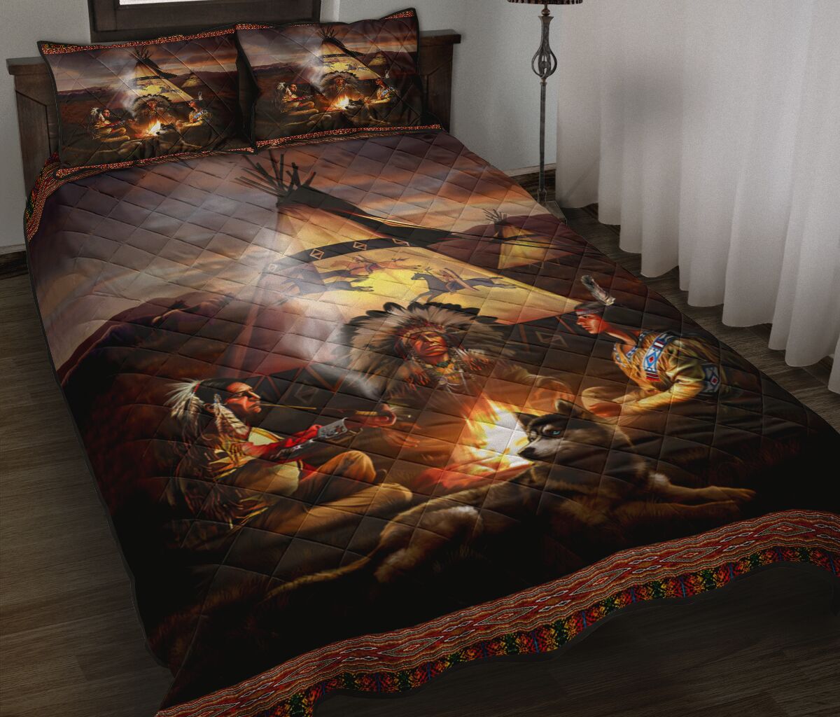 Native American Pow Wow Quilt Bedding Set Pi160507S1 - Amaze Style™-Quilt