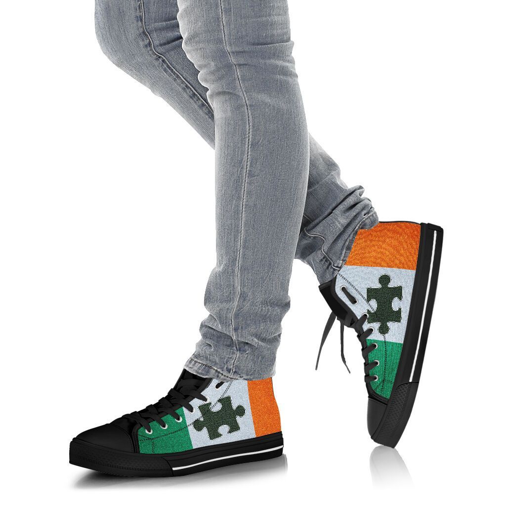 Irish Autism Black Limited Shoes SU040303 - Amaze Style™-Shoes