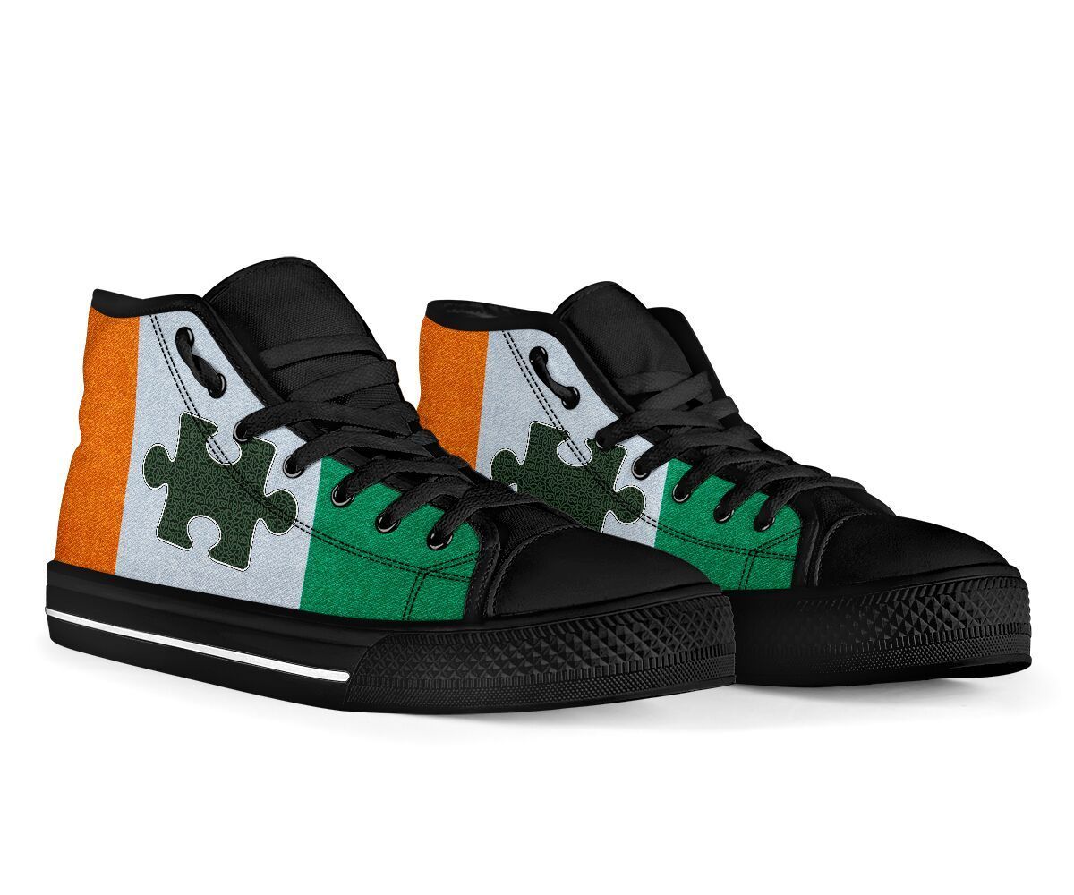 Irish Autism Black Limited Shoes SU040303 - Amaze Style™-Shoes