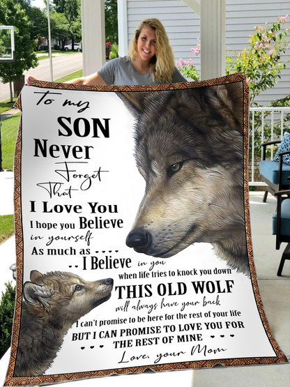 Wolf To My Son Premium Blanket MH2010202