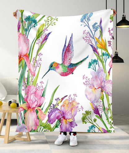 Hummingbird Lovers 3D Printed Blanket