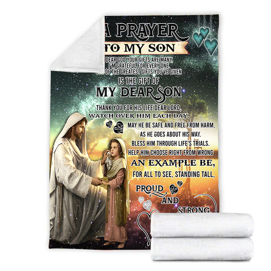 To My Son Sherpa Blanket TT