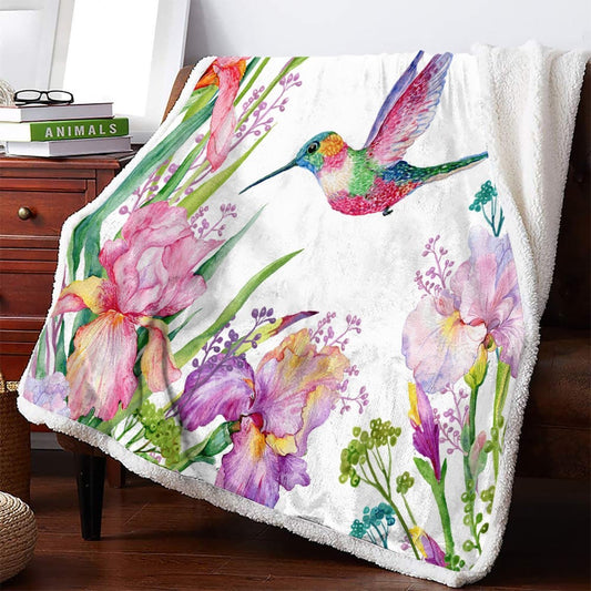 Hummingbird Lovers 3D Printed Blanket