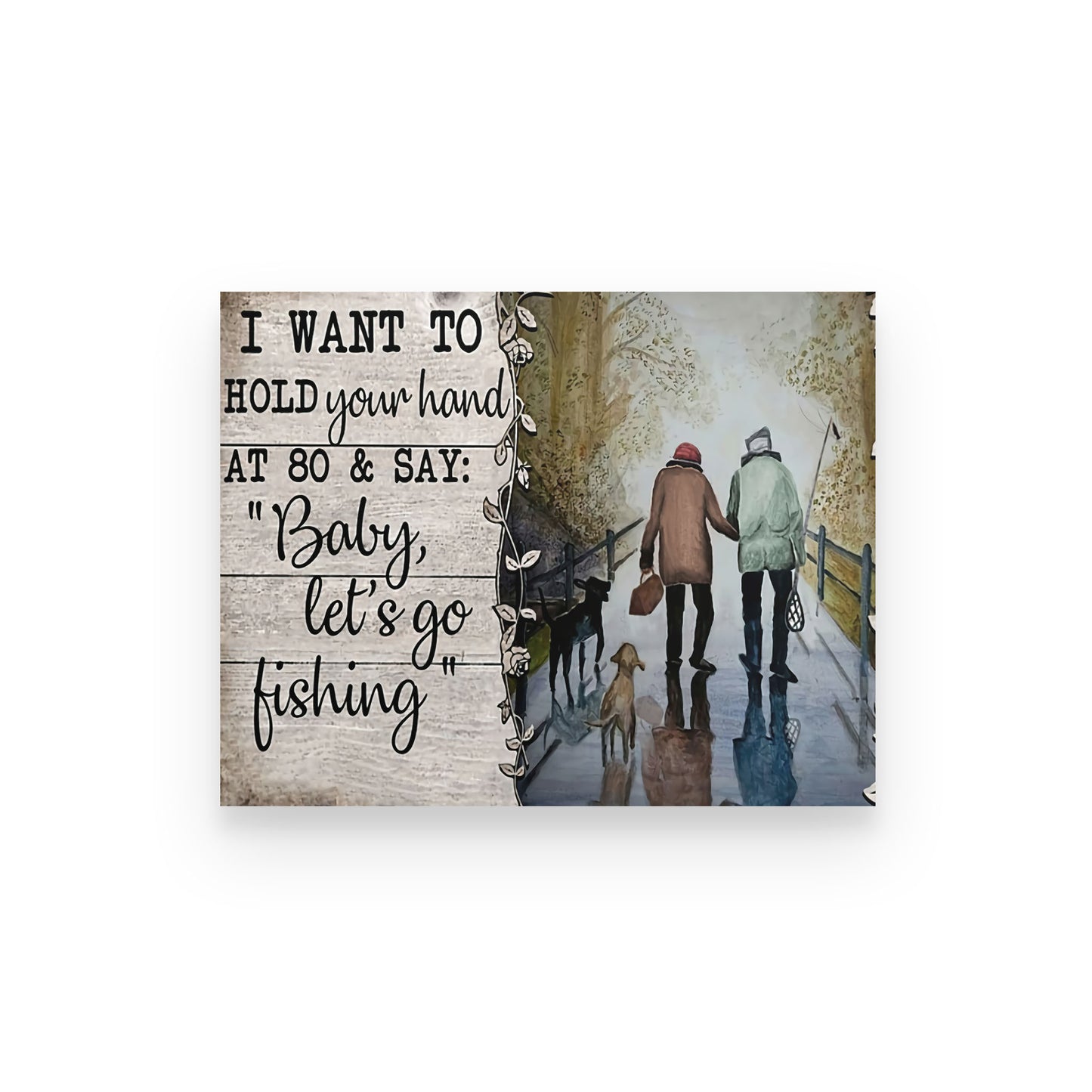 Fishing Couple Canvas- This Is Us- Wedding Anniversary TA