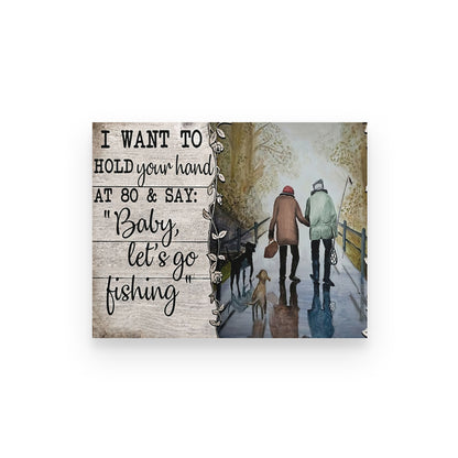 Fishing Couple Canvas- This Is Us- Wedding Anniversary TA