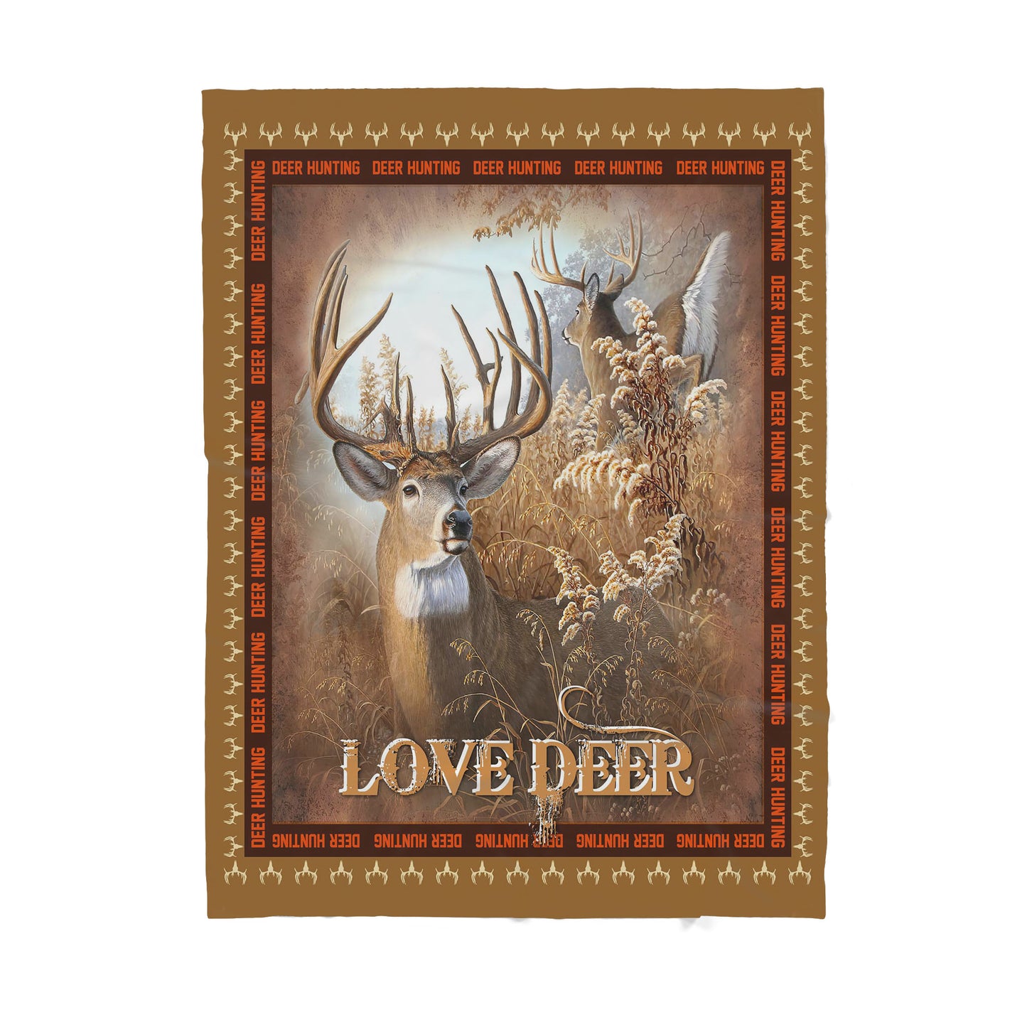 Deer Hunting Sherpa Blanket TT