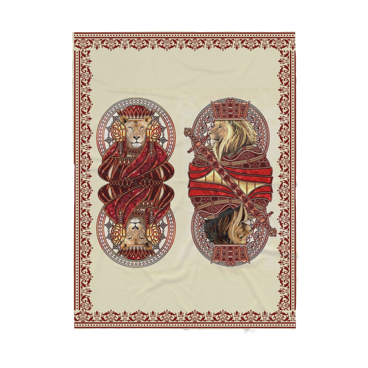 Lion Sherpa Blanket