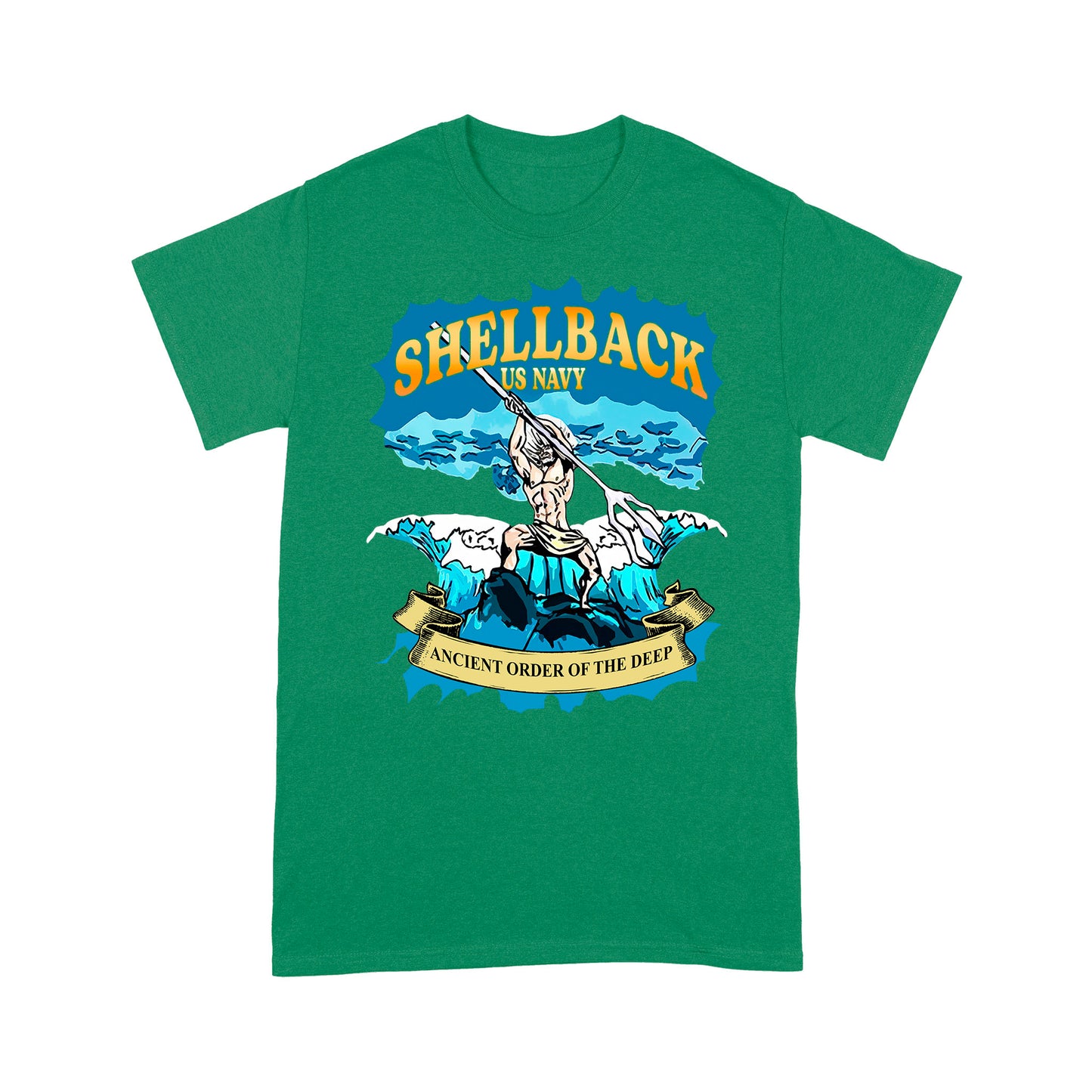 Shellback US Navy Ancient Order Of The Deep Standard T-Shirt Amazing Gift For Dad Papa Grandpa