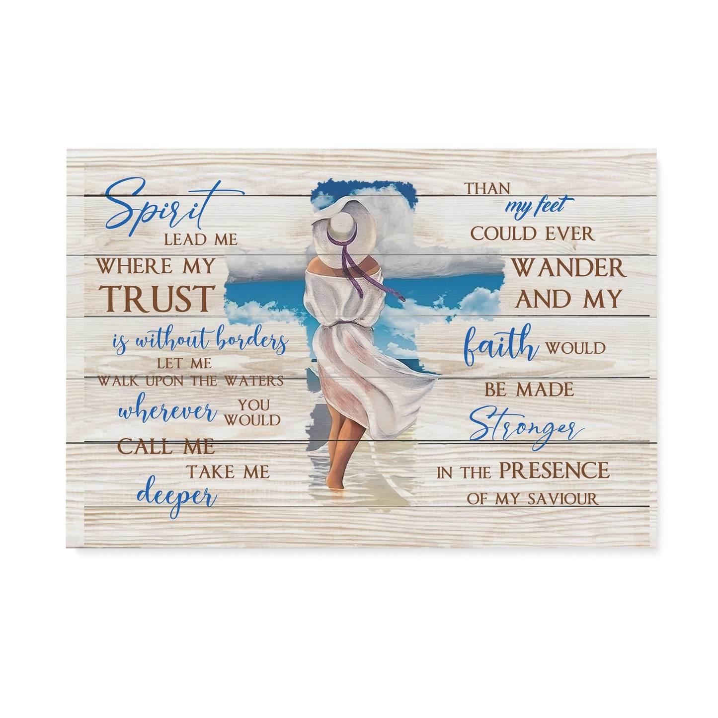 Beach Canvas Spirit Lead Me