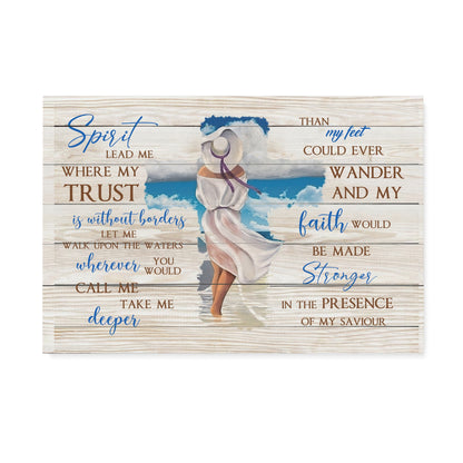 Beach Canvas Spirit Lead Me