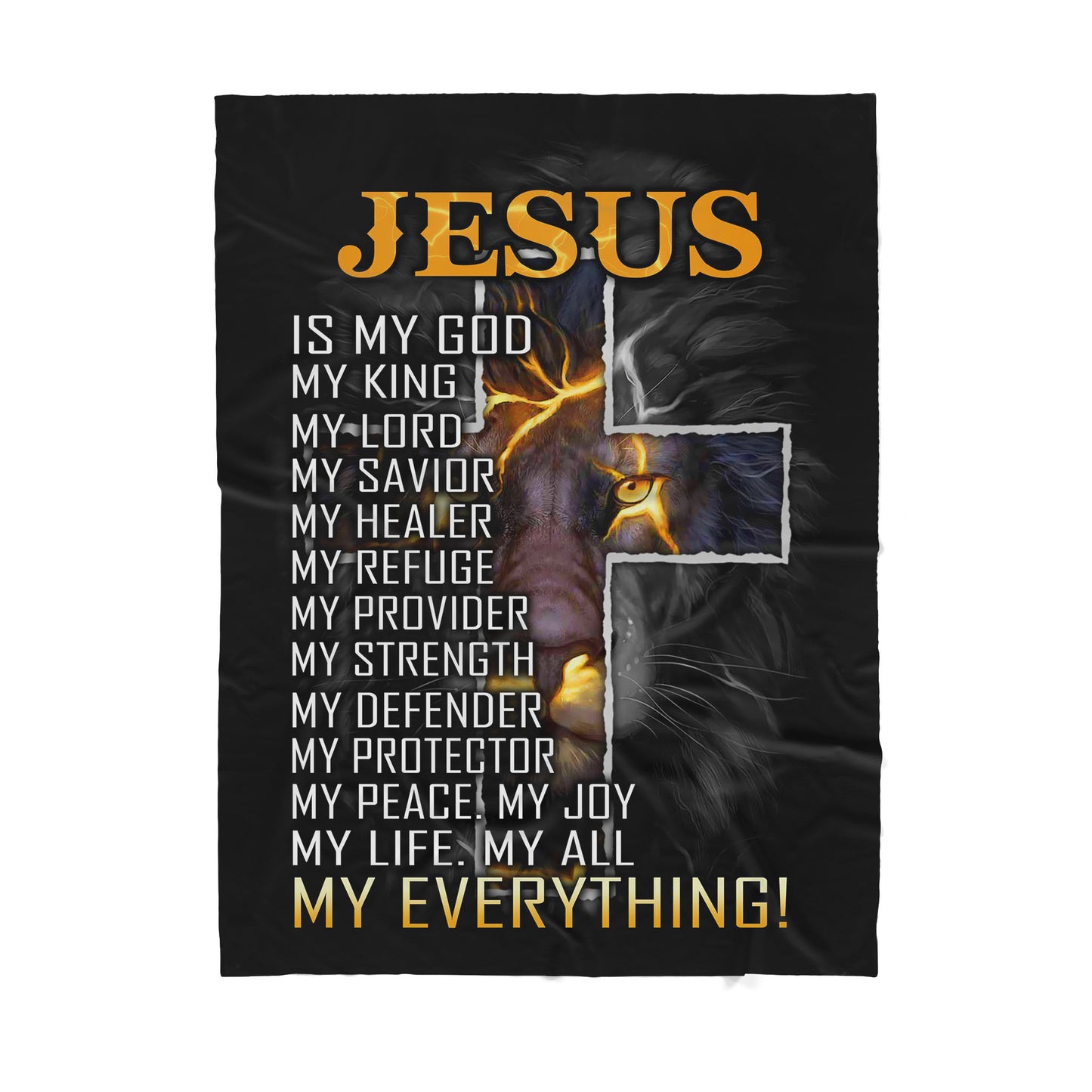 Jesus Sherpa Blanket