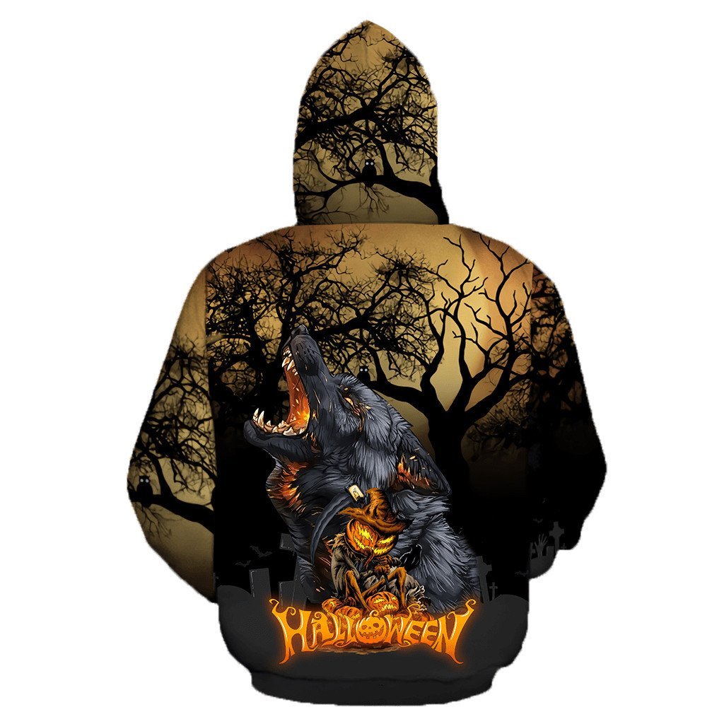 Halloween Wolf 3D All Over Printed Unisex Shirts