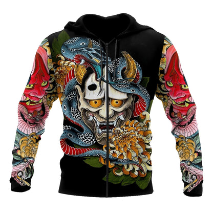 Japan Mask 3D All Over Printed Unisex Shirts