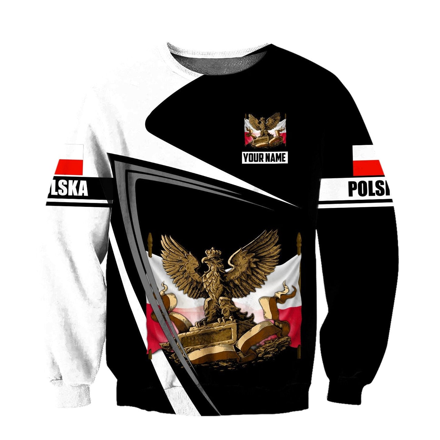 Personalized Polska 3D All Over Printed Unisex Hoodie