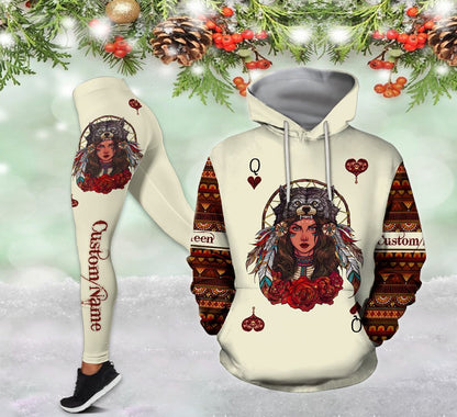Custom Name - Native Queen 3D All Over Printed Shirt for Women