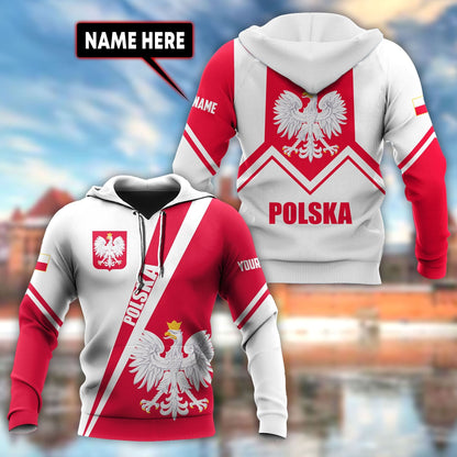 Personalized Polska 3D All Over Printed Unisex Hoodie