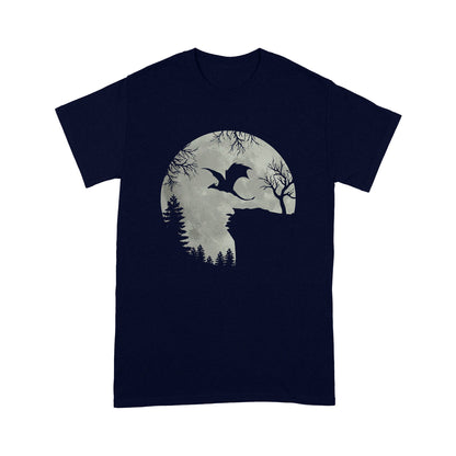 Dragon T-shirt Dragon Flying Across The Moon MEI