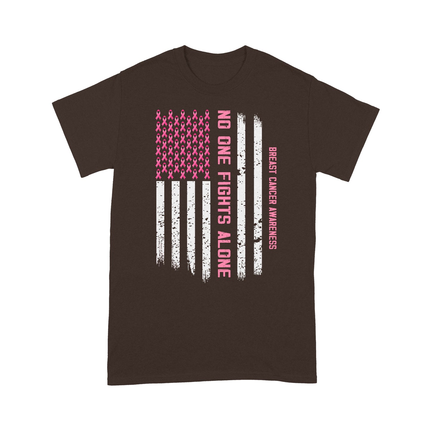 Breast Cancer Awareness No One Fights Alone Classic T-Shirt