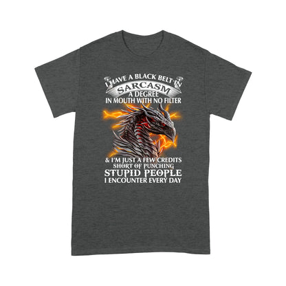 Dragon I Have A Black Belt In Sarcasm Standard T-shirt HG