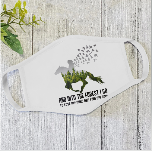 Horse Face Mask White TN