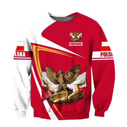 Personalized Polska 3D All Over Printed Unisex Hoodie