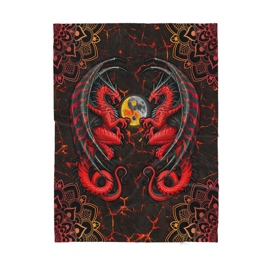 Custom Blanket Dragon Sherpa Blanket TA