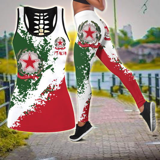 Italy Pride Combo Legging + Tank Limited by SUN HAC240605S