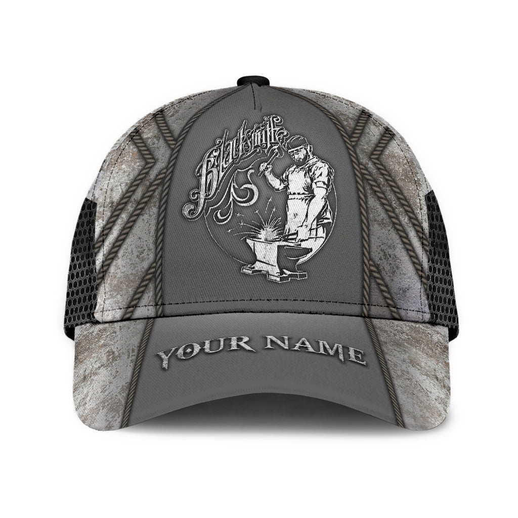 Personalized Name Blacksmith Classic Cap Metal Pattern