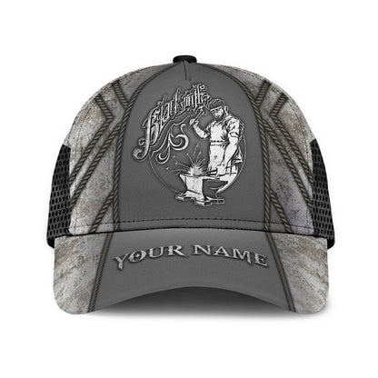 Personalized Name Blacksmith Classic Cap Metal Pattern