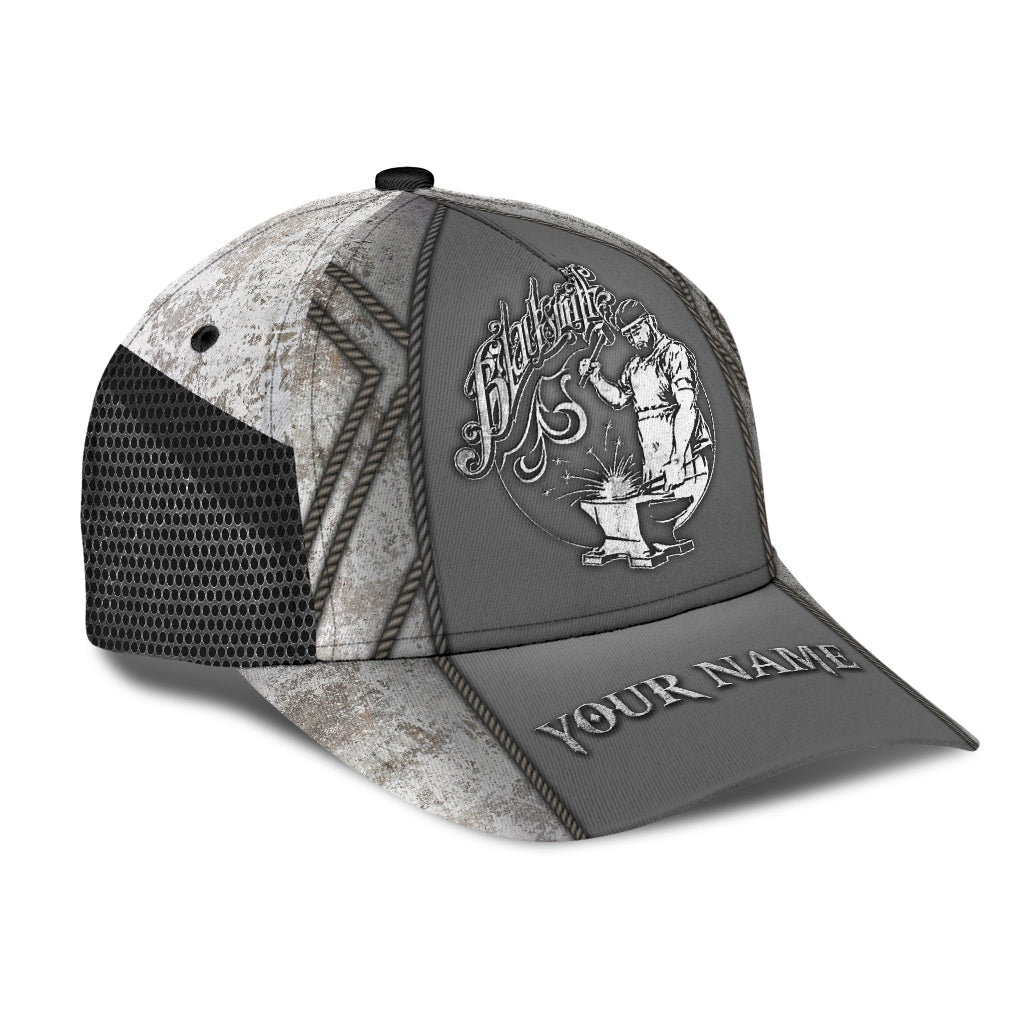 Personalized Name Blacksmith Classic Cap Metal Pattern