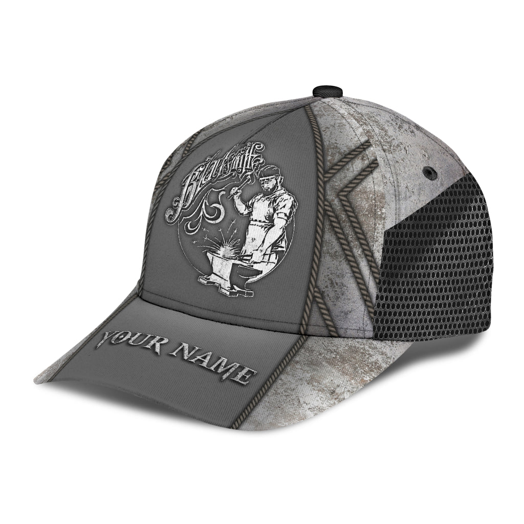 Personalized Name Blacksmith Classic Cap Metal Pattern