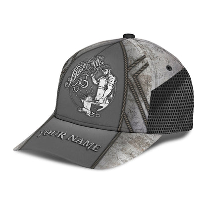 Personalized Name Blacksmith Classic Cap Metal Pattern