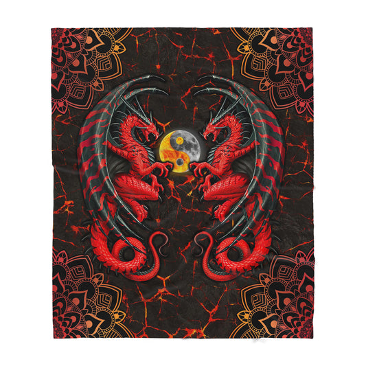 Custom Blanket Dragon Sherpa Blanket TA