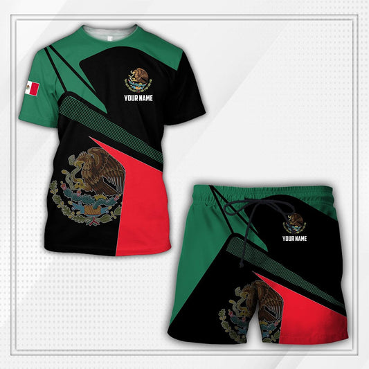 Mexico Combo T-shirt and Short 3D All Over Printed no18