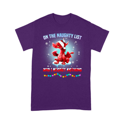 Dragon On The Naughty List Standard T-shirt HG