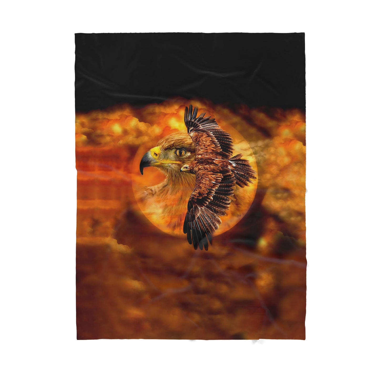 Eagle Native American Pattern Sherpa Blanket