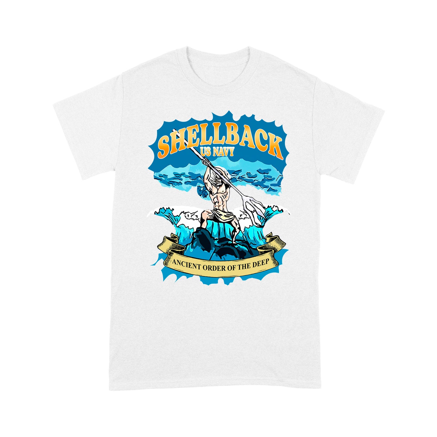Shellback US Navy Ancient Order Of The Deep Standard T-Shirt Amazing Gift For Dad Papa Grandpa
