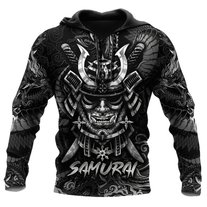 Custom Name Samurai Mask 3D All Over Printed Unisex Shirts