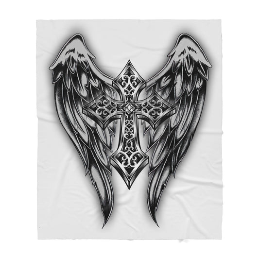 Premium Christian Jesus Catholic Tattoo Blanket - Best gift for Christian - sherpa blanket TT