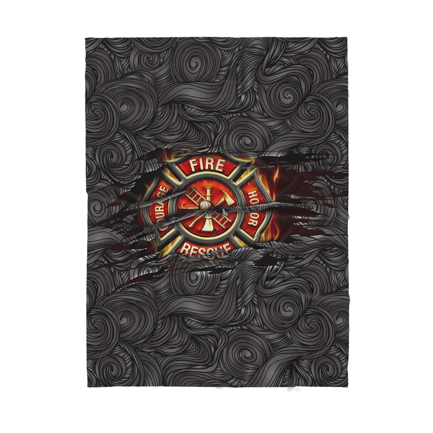 Custom Blanket Firefighter Sherpa Blanket TQH