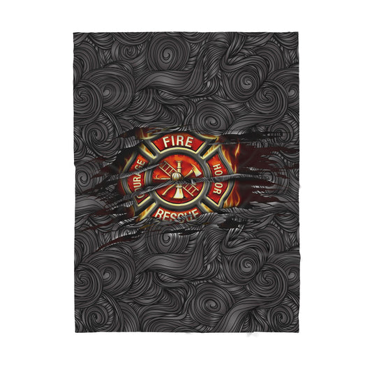 Custom Blanket Firefighter Sherpa Blanket TQH