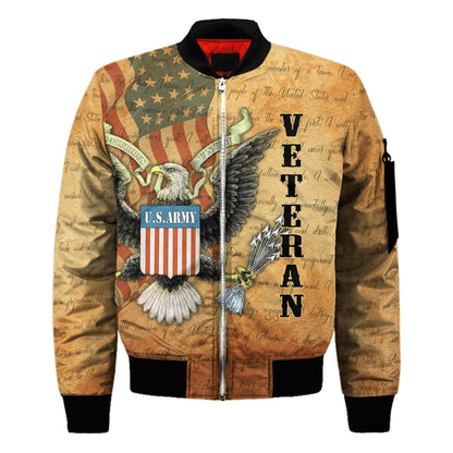 US Army Veteran 3D All Over Printed Unisex Shirts