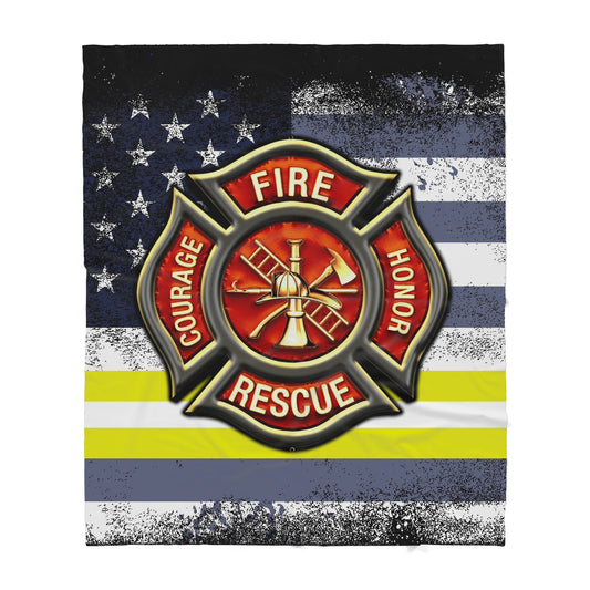 Firefighter Sherpa Blanket