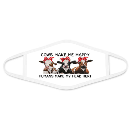 Dog Face Mask White HG